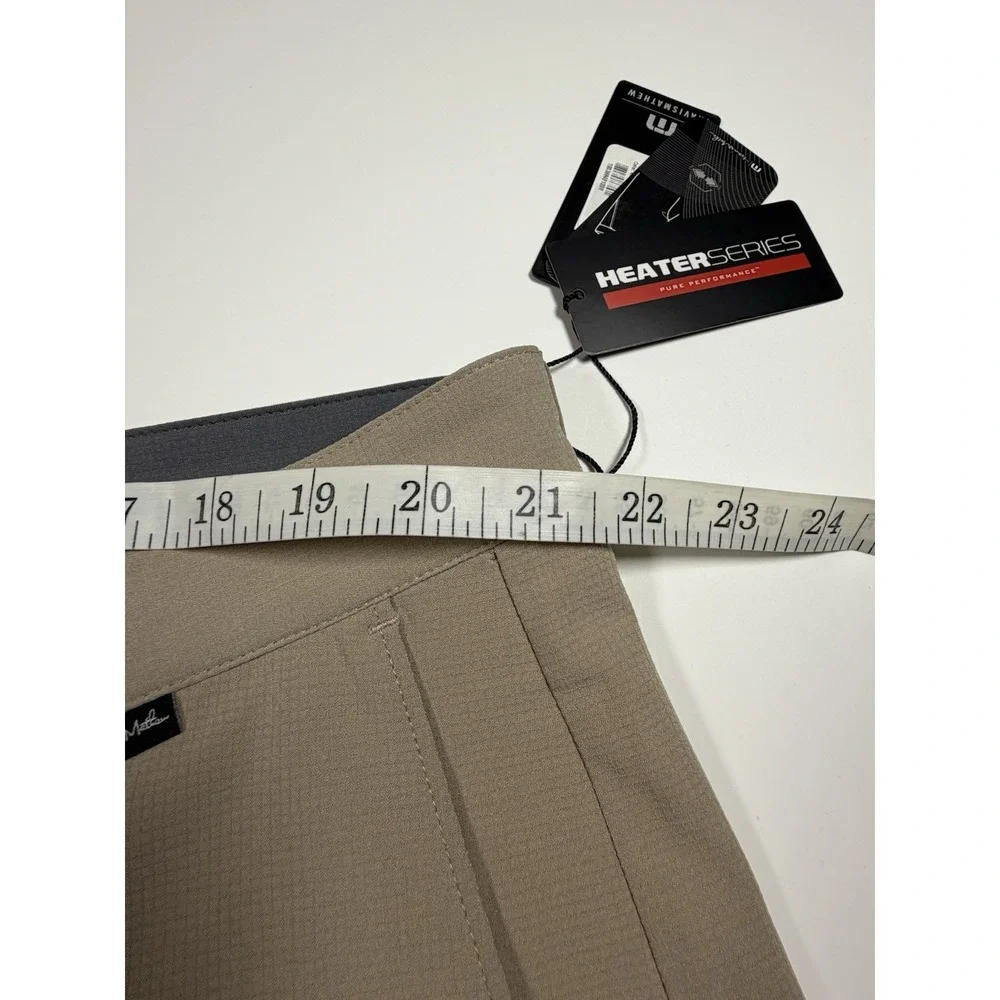 Travis Mathew Starnes Heater Series Performance Golf/Chino Khaki Shorts 42 NEW